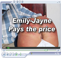 emily jayne spanked for playing with the boys